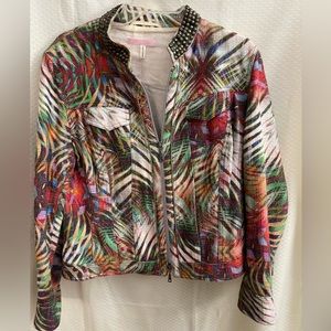 NOT AVAILABLE Basler jacket/heavy cotton Bronze accents on collar/zipper sleeve